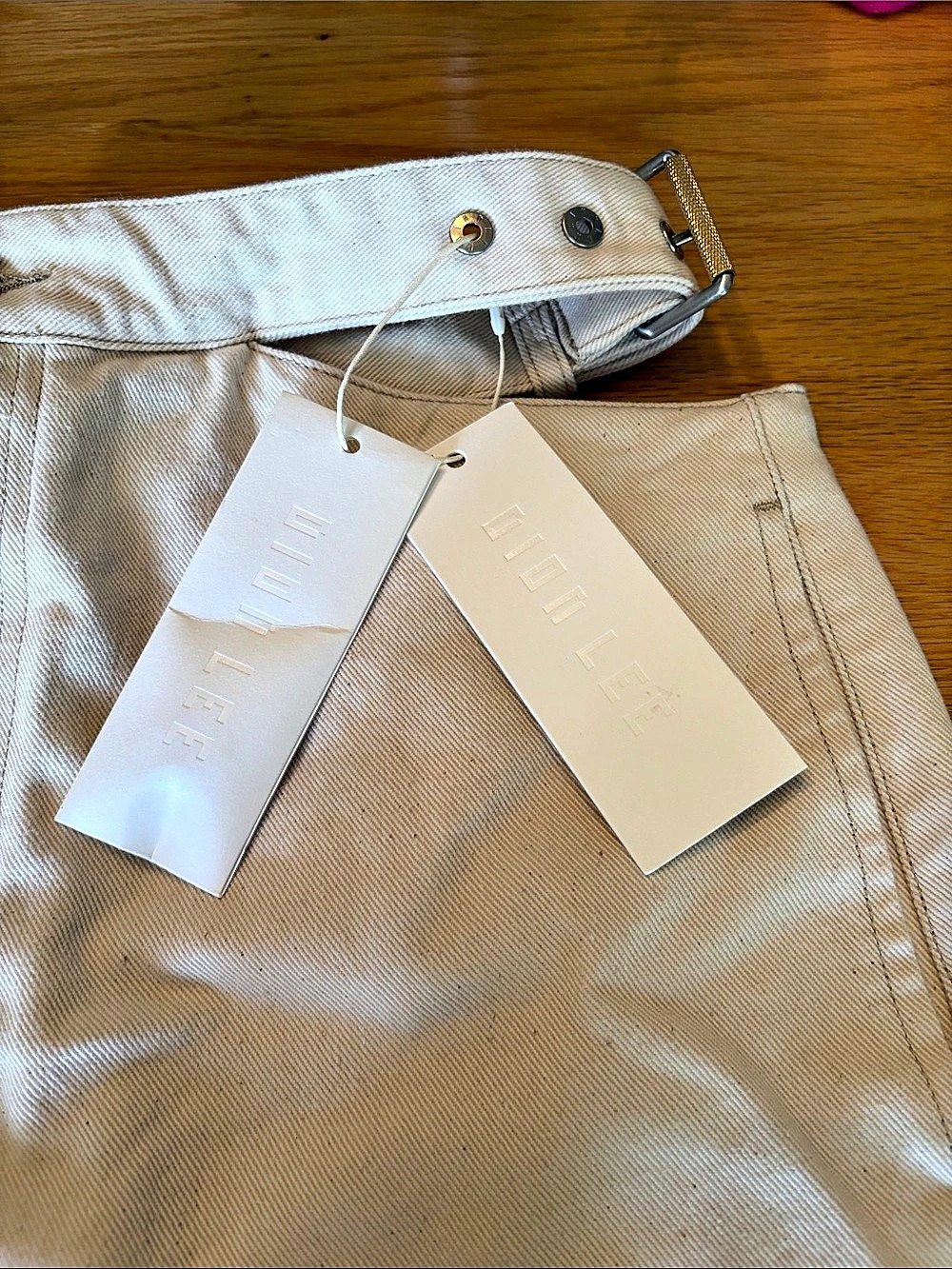 Dion Lee | Beige Y front jeans in White Size US 31 NWT - Picture 2 of 3